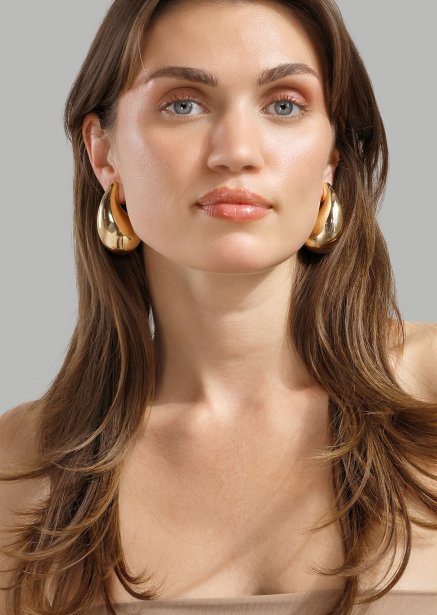 Oorbel Liquid Glow - 18k Verguld