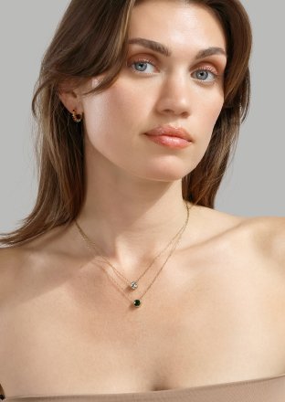 Oorbel Multicolor Shine - 18k Verguld