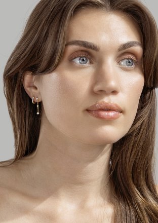 Oorbel Sparklingers - 18k Verguld