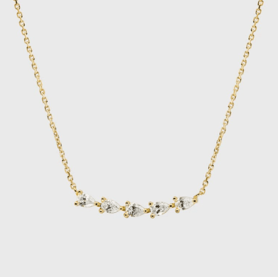 Ketting Crystal Link - 18k Verguld