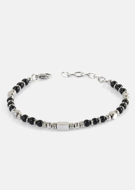 Kralenarmband Obsidian Crest