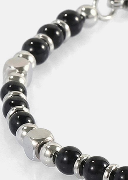 Kralenarmband Obsidian Crest