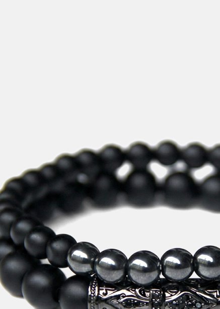 Kralenarmband Obsidian Echo