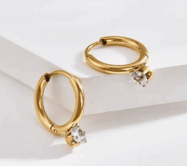 Radiance Drop Oorbellen – 18k Verguld