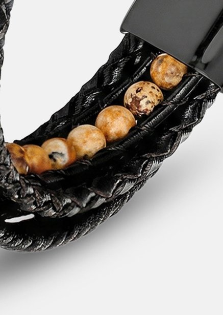Leren armband Granite Finery