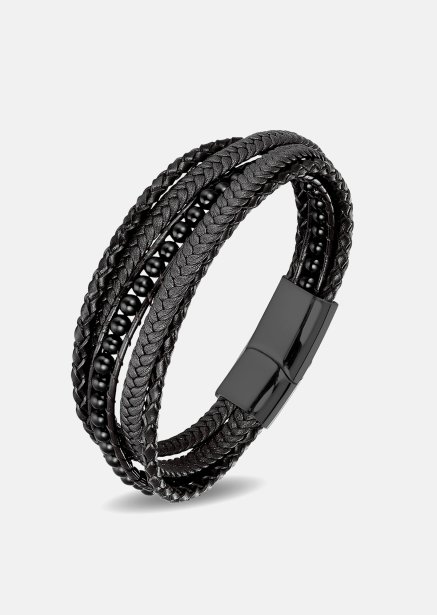 Leren armband Raven Echo