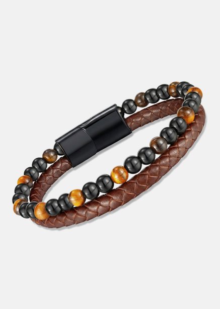 Leren armband Legacy Weave