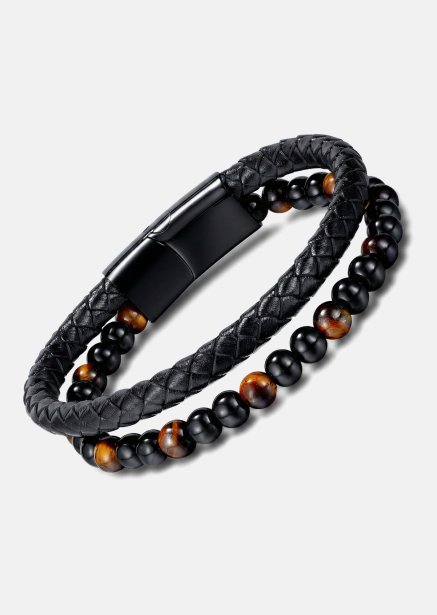 Leren armband Titan Essence