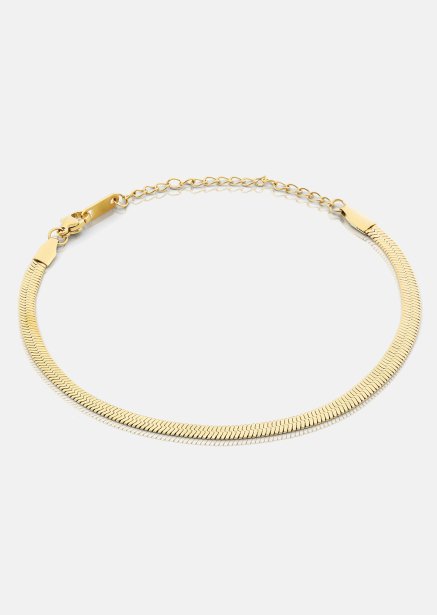 Armband Sleek Chain- 18k Verguld