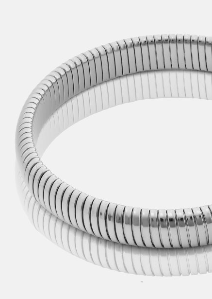Armband Sculpted Coil - Verzilverd