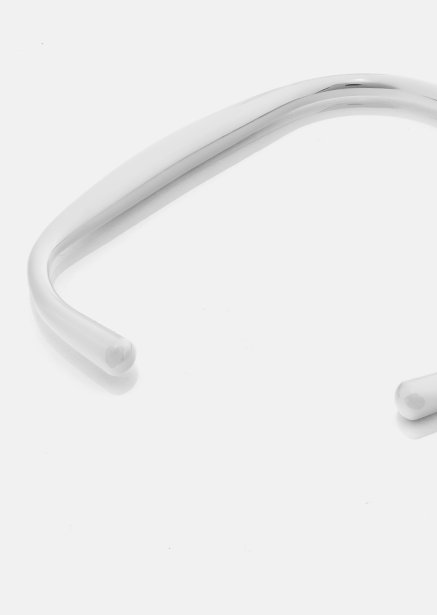 Armband Flow Cuff - Verzilverd