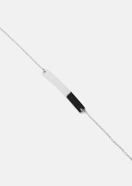 Armband Lineara - Verzilverd