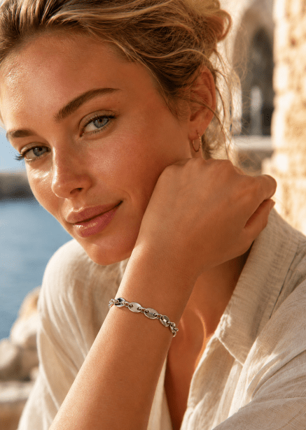 Armband Vanguard Chain - Verzilverd
