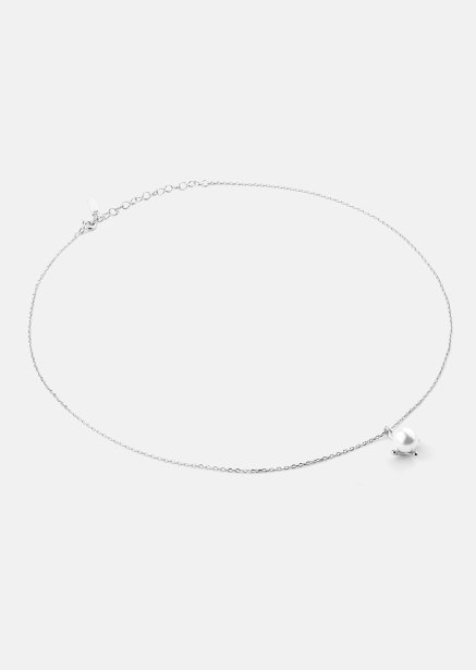 Ketting North Pearl - Verzilverd
