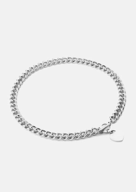 Luxe Circle Charm Necklace - Verzilverd