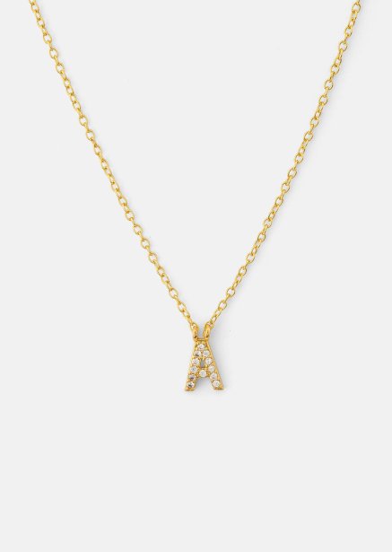 Ketting Initial Letters A-N – 18k Verguld