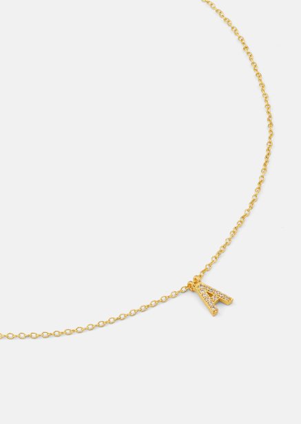 Ketting Initial Letters A-N – 18k Verguld