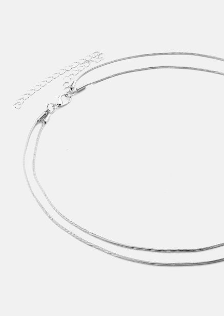 Ketting Duo - Verzilverd