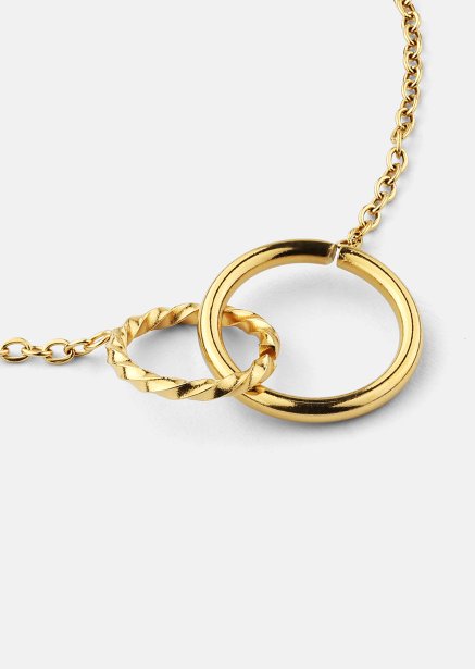 Armband Duo Rings- 18k Verguld