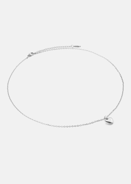 Ketting Heartbeat - Verzilverd