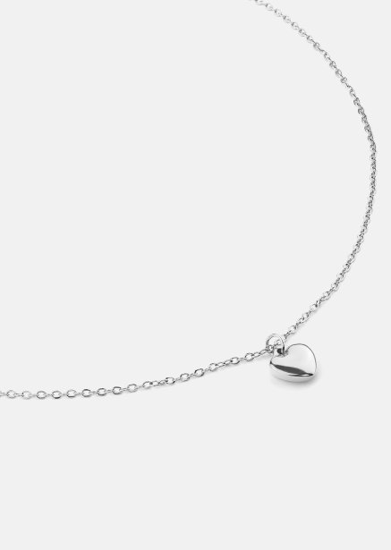 Ketting Heartbeat - Verzilverd