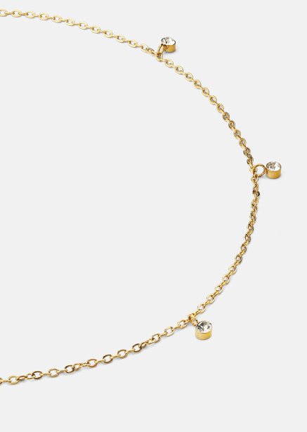 Ketting Luna Drops - 18k Verguld