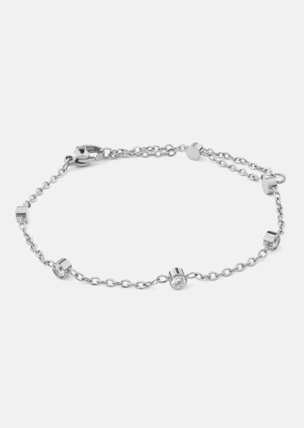 Armband Dainty Sparkle - Verzilverd