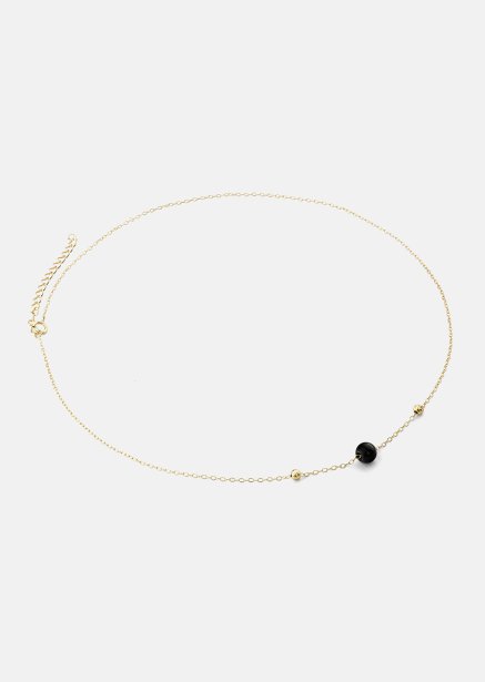Ketting Noir Sphere - 18k Verguld