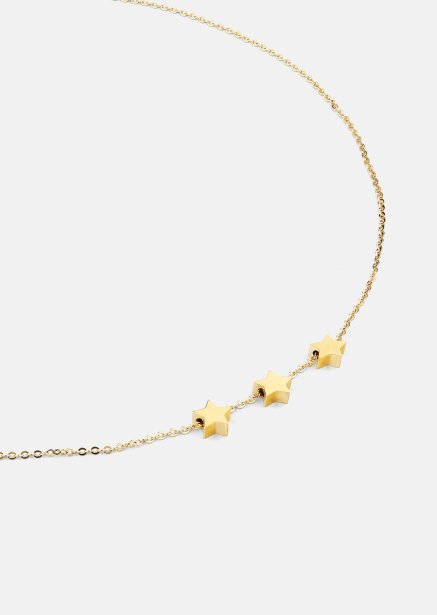 Ketting Stjärntrio – 18k Verguld