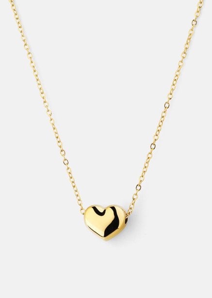 Ketting Heart of Gold – 18k Verguld