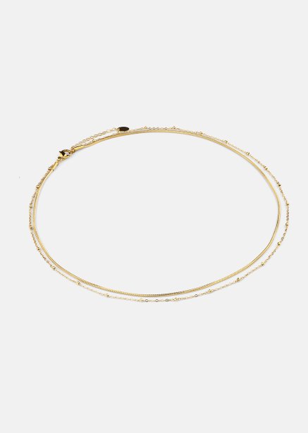 Ketting Duo Grace – 18k Verguld