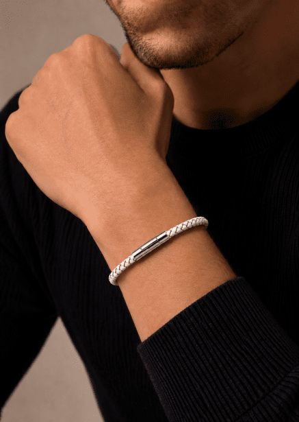 Leren armband Midnight Knot