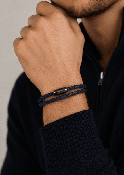 Leren armband Silent Crest