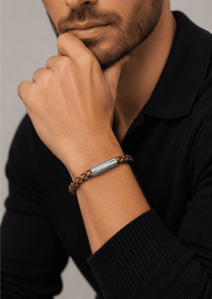 Leren armband Cobalt Ridge