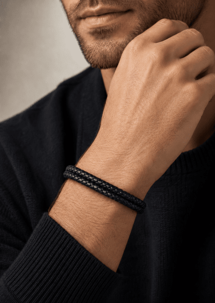 Leren armband Titan Knot