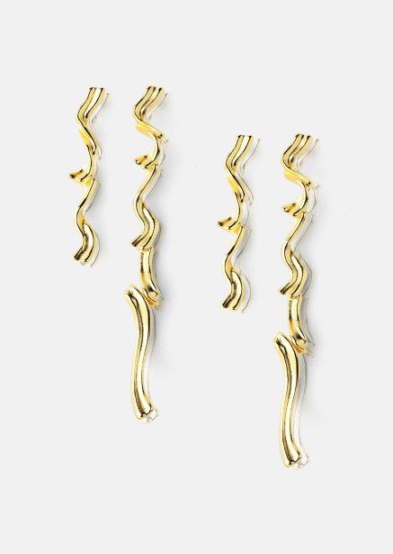 Oorbel Flow - 18k Verguld