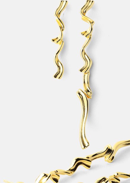 Oorbel Flow - 18k Verguld