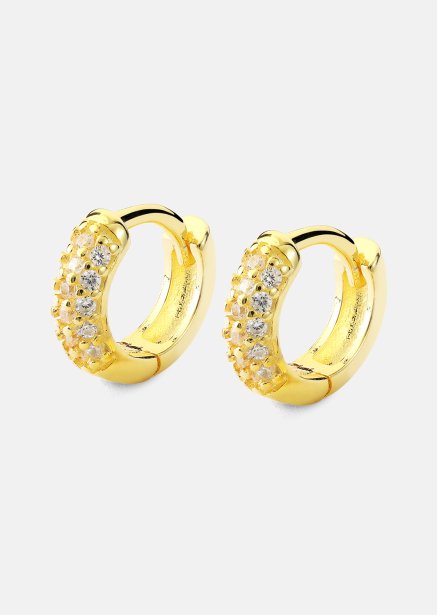 Oorbel Shimmer Hoops - 18k Verguld
