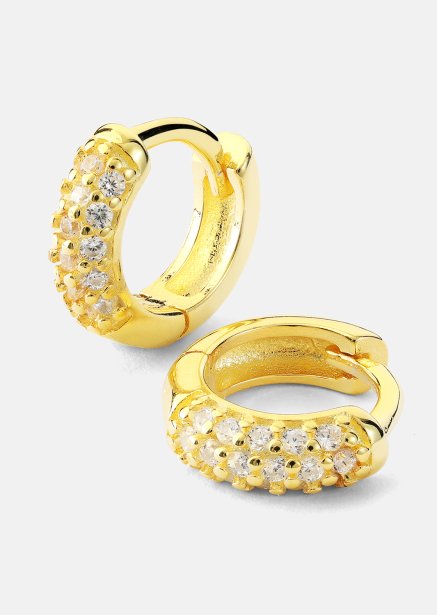 Oorbel Shimmer Hoops - 18k Verguld