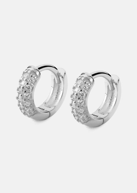 Oorbel Shimmer Hoops - Verzilverd