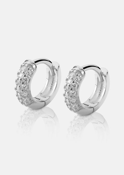 Oorbel Shimmer Hoops - Verzilverd