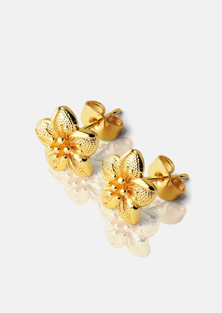 Oorbel Flores - 18k Verguld