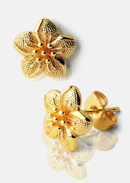 Oorbel Flores - 18k Verguld