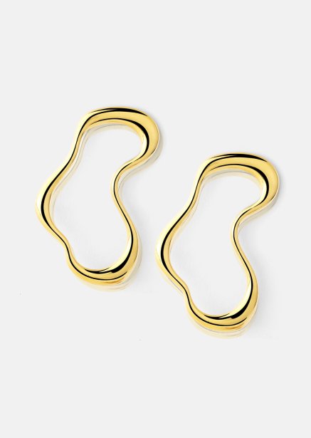 Fluid Glow Oorbel - 18k Verguld
