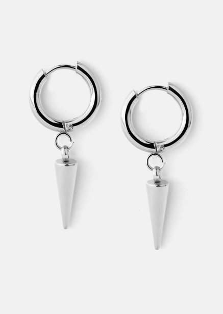 Oorbel Spike – Verzilverd