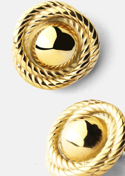 Oorbel Regal Twist - 18k Verguld