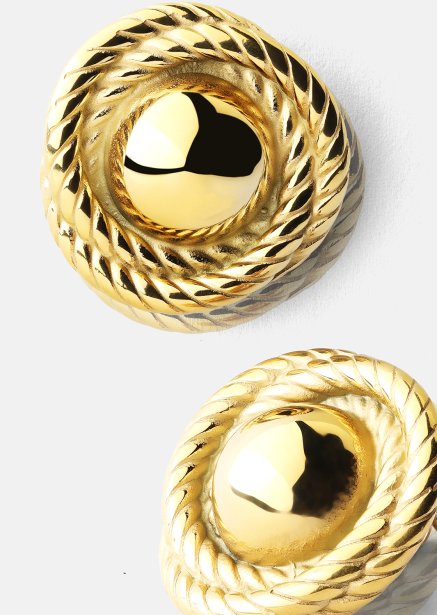 Oorbel Regal Twist - 18k Verguld