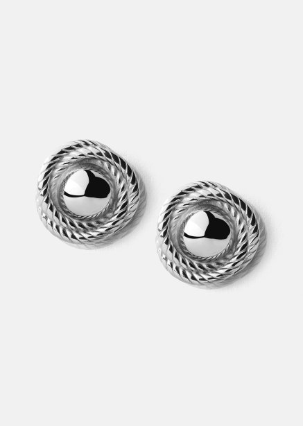 Oorbel Regal Twist - Verzilverd