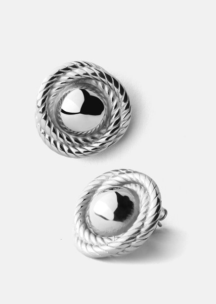 Oorbel Regal Twist - Verzilverd