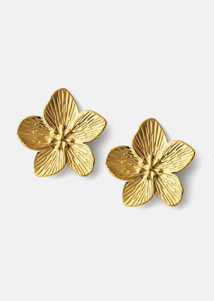 Oorbel Blossom - 18k Verguld
